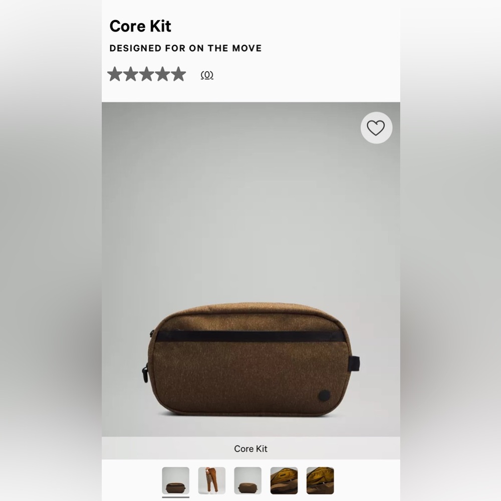 lululemon athletica Brown Toiletry Bag

Core Kit